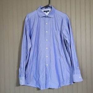 Tommy Hilfiger Long Sleeve Button Down Shirt Regular Fit Blue Men's Large